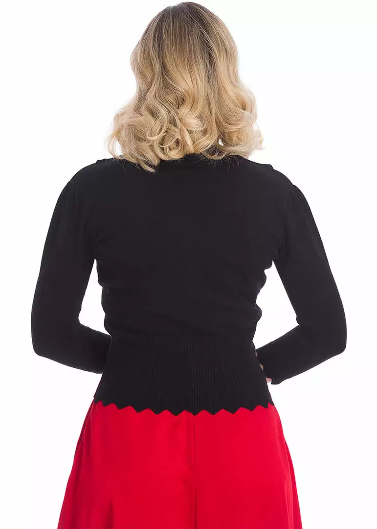 Banned Bunny Hop 40's Cardigan Black New In 5 Banned Bunny Hop 40's Cardigan Black New In