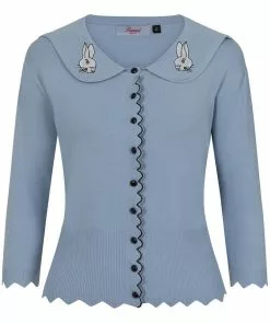 Banned Bunny Hop 40's Cardigan Blue New In