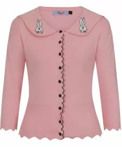Banned Bunny Hop 40's Cardigan Blush