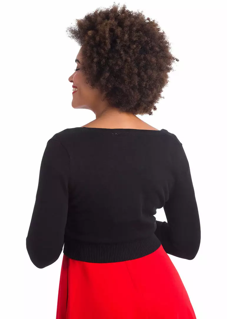 New In Banned Love Dream 50's Cardigan Black 4 New In Banned Love Dream 50's Cardigan Black