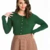 New In Banned Nina 50's Cardigan Green 1 New In Banned Nina 50's Cardigan Green