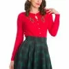 Banned Holly Go Lightly 50's Cardigan Red New In 1 Banned Holly Go Lightly 50's Cardigan Red New In