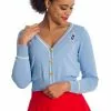Banned Regatta Boat Cardigan Blue New In 1 Banned Regatta Boat Cardigan Blue New In