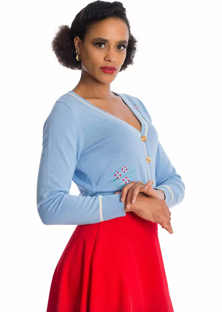 Banned Regatta Boat Cardigan Blue New In 6 Banned Regatta Boat Cardigan Blue New In