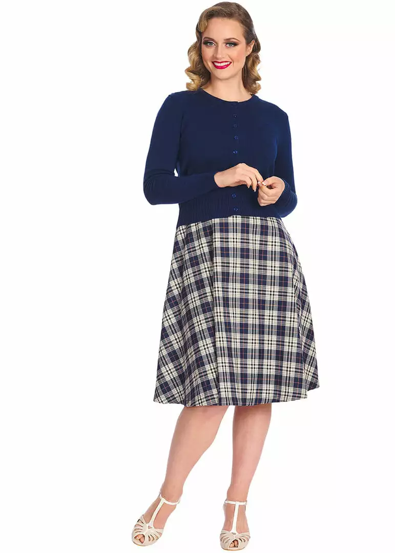 Banned Winter Storm 50's Cardigan Navy Blue 7 Banned Winter Storm 50's Cardigan Navy Blue