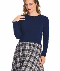 Banned Winter Storm 50's Cardigan Navy Blue 10 Banned Winter Storm 50's Cardigan Navy Blue