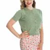 New In Banned Summer Scallop 40's Cardigan Green 2 New In Banned Summer Scallop 40's Cardigan Green