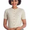 Banned Summer Scallop 40's Cardigan Ivory 2 Banned Summer Scallop 40's Cardigan Ivory