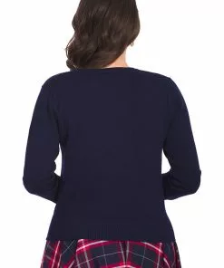 Banned London Town 50's Cardigan Navy Blue 9 Banned London Town 50's Cardigan Navy Blue
