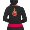 Banned Cherry Blaze 50's Cardigan Black 1 Banned Cherry Blaze 50's Cardigan Black