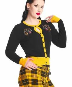 Banned Black Panther 70's Cardigan Black 12 Banned Black Panther 70's Cardigan Black