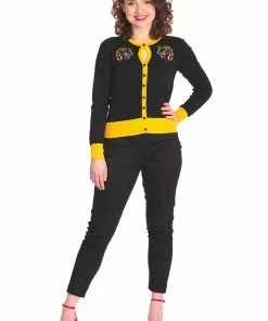 Banned Black Panther 70's Cardigan Black 14 Banned Black Panther 70's Cardigan Black