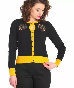 Banned Black Panther 70's Cardigan Black
