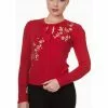 Banned Kyoto 40's Cardigan Red 2 Banned Kyoto 40's Cardigan Red