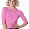 New In Banned April Bow 40's Cardigan Pink 1 New In Banned April Bow 40's Cardigan Pink