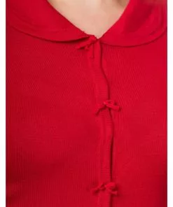 Banned April Bow 40's Cardigan Red New In