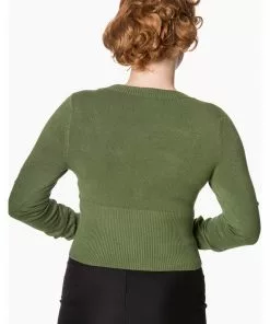New In Banned Lets Go Dancing 50's Cardigan Forest Green 5 New In Banned Lets Go Dancing 50's Cardigan Forest Green