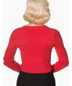 New In Banned Lets Go Dancing Retro 50's Cardigan Red 9 New In Banned Lets Go Dancing Retro 50's Cardigan Red