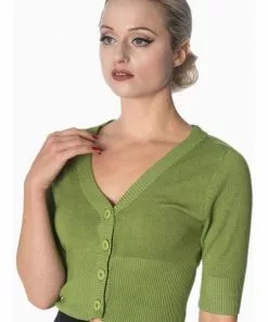 Banned Overload 50's Cardigan Apple Green