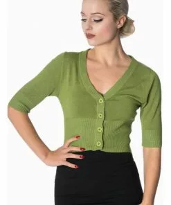 Banned Overload 50's Cardigan Apple Green