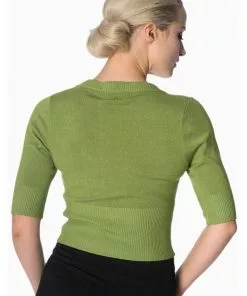 Banned Overload 50's Cardigan Apple Green