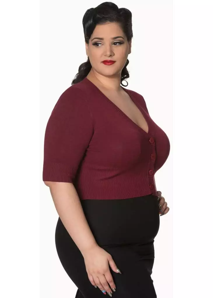 New In Banned Overload Cardigan Burgundy Color 5 New In Banned Overload Cardigan Burgundy Color