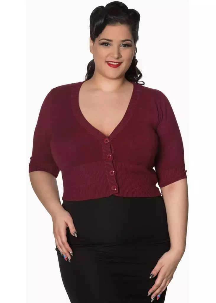 New In Banned Overload Cardigan Burgundy Color 3 New In Banned Overload Cardigan Burgundy Color