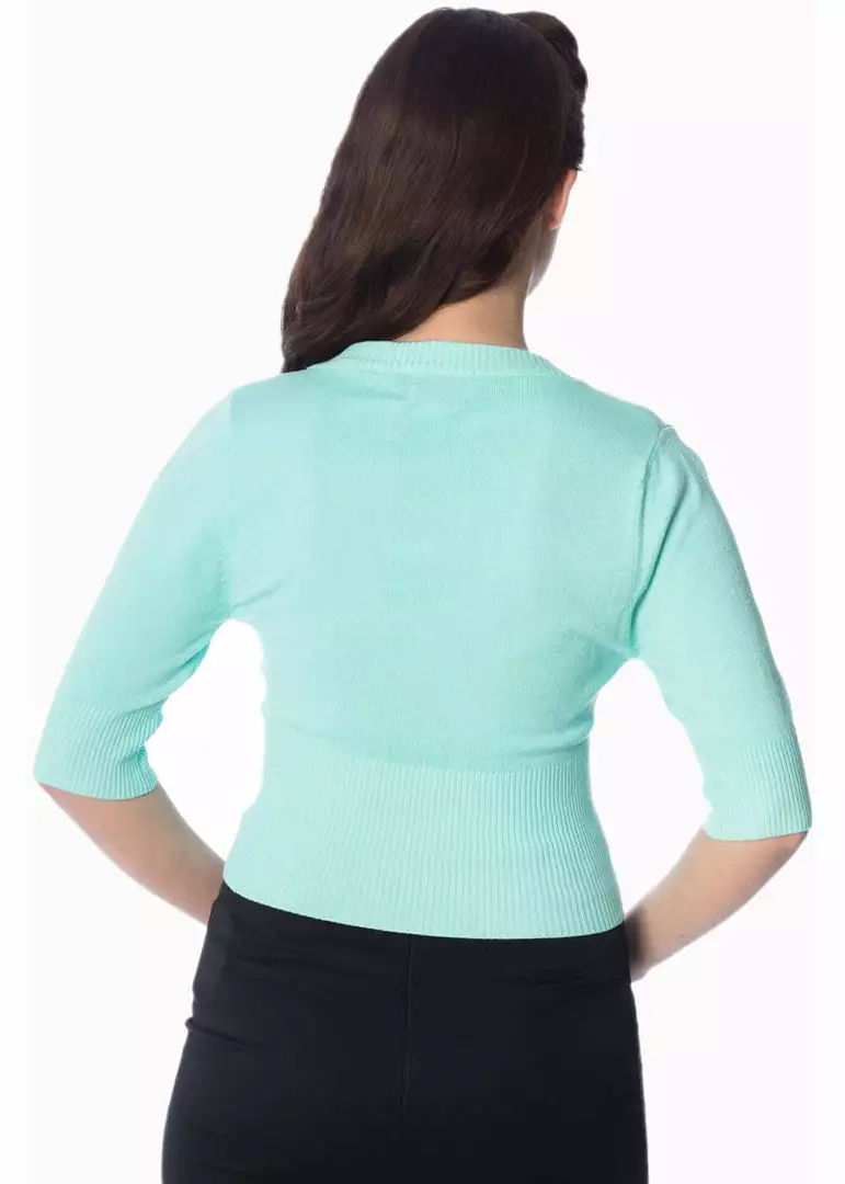 New In Banned Overload 50's Cardigan Mint Color 5 New In Banned Overload 50's Cardigan Mint Color