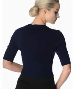 Banned Overload 50's Cardigan Night Blue New In 8 Banned Overload 50's Cardigan Night Blue New In