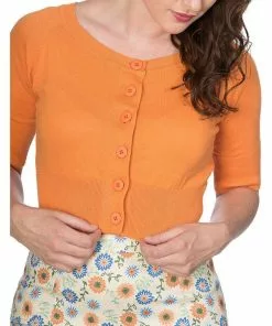 Banned Raven 50's Cardigan Orange New In