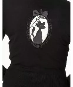 Banned Eternity Cat Cardigan Black