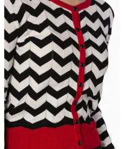 Banned Black Coffee 60's Cardigan Black White New In 8 Banned Black Coffee 60's Cardigan Black White New In