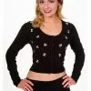 Banned Sweet Bow 40's Cardigan Black