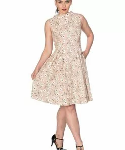 Banned Fresh Bloom 60's Swing Dress Pink New In
