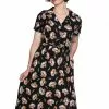 New In Banned Fruit Days 40's Dress Black