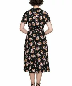 New In Banned Fruit Days 40's Dress Black