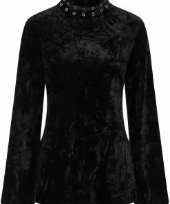 New In Banned Big Crush Velvet 60's Dress Black