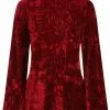 Banned Big Crush Velvet 60's Dress Burgundy 1 Banned Big Crush Velvet 60's Dress Burgundy