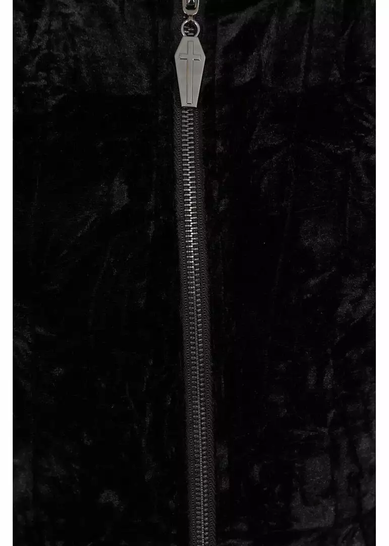 Banned Big Crush Hoodie Velvet 60's Dress Black 5 Banned Big Crush Hoodie Velvet 60's Dress Black