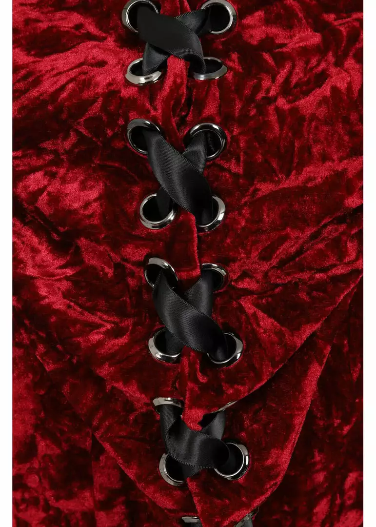 Banned Big Crush Hoodie Velvet 60's Dress Burgundy New In 6 Banned Big Crush Hoodie Velvet 60's Dress Burgundy New In