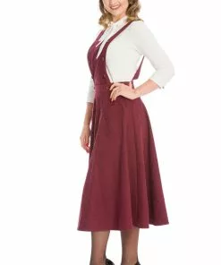 New In Banned Lifes A Peach 40's Pinafore Swing Dress Aubergine Purple 7 New In Banned Lifes A Peach 40's Pinafore Swing Dress Aubergine Purple