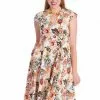 Banned Pino Colada 50's Swing Dress Cream New In