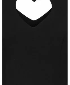 New In Banned Heart 40's A-Line Dress Black