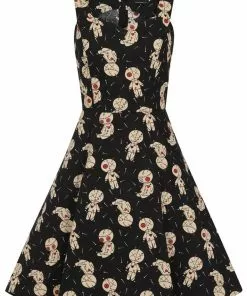 New In Banned Voodoo 50's Swing Dress Black
