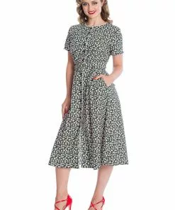 Banned Daisy 40's Swing Dress Black