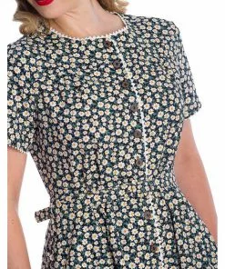 Banned Daisy 40's Swing Dress Black