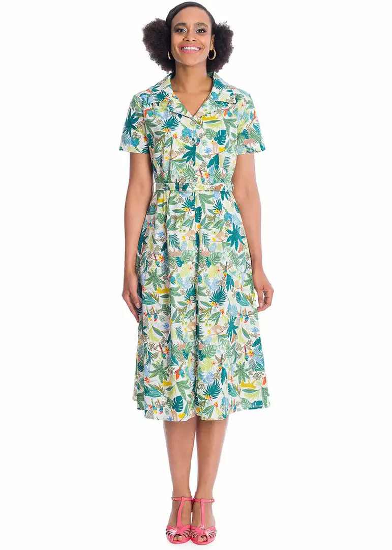 Banned Forest 50's Swing Dress Ivory New In 4 Banned Forest 50's Swing Dress Ivory New In