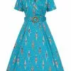 Banned Regatta Girl 50's Swing Dress Blue New In