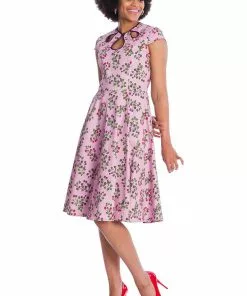 Banned Summer Berry 50's Swing Dress Lilac Purple New In