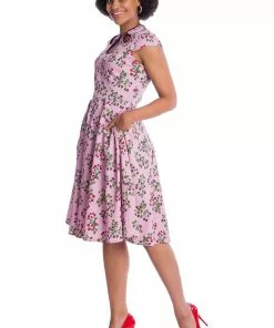 Banned Summer Berry 50's Swing Dress Lilac Purple New In